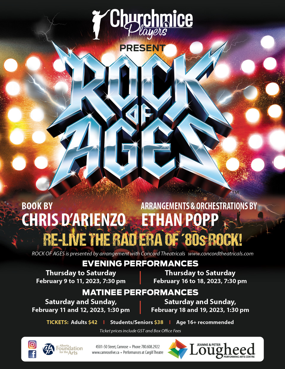 Churchmice Players presents Rock of Ages