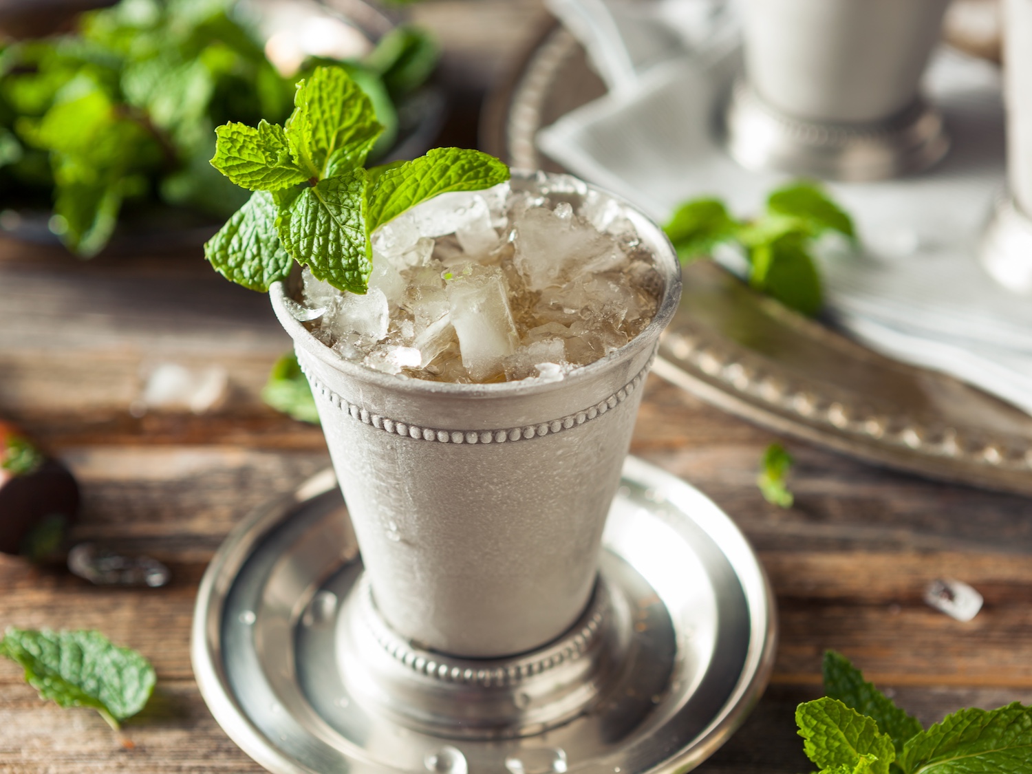 Cold Refreshing Classic Mint Julep