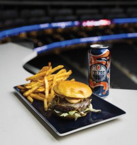 Burger at Rogers Place