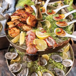 BR_Atrium_Stacked Trays of Seafood