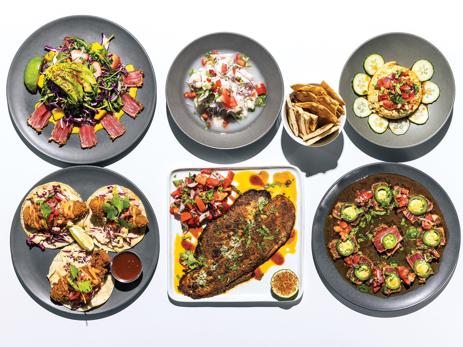 BR_EL_CORAZON_GrayPlates of Food