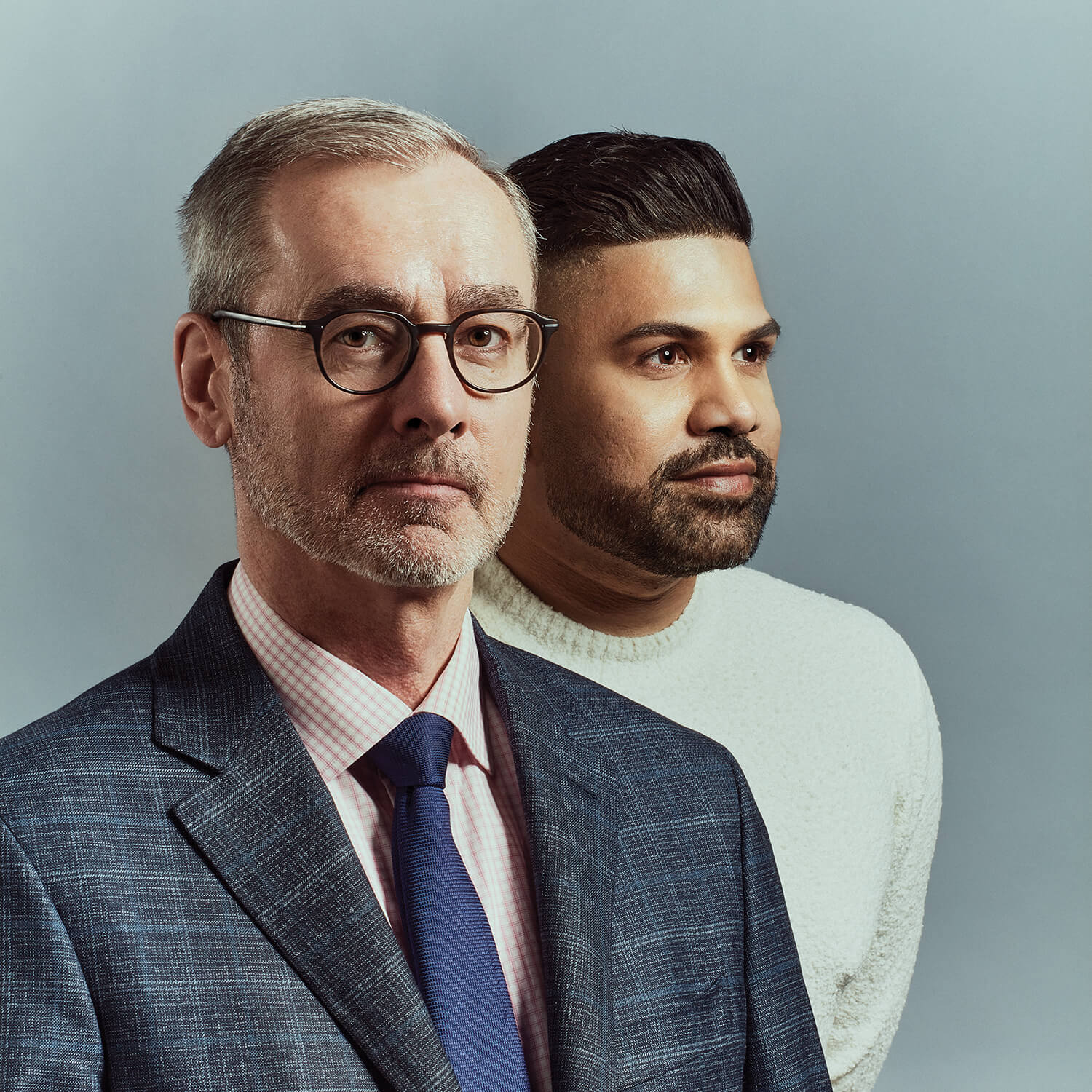 U of A President Bill Flanagan and his husband, Saffron Sri