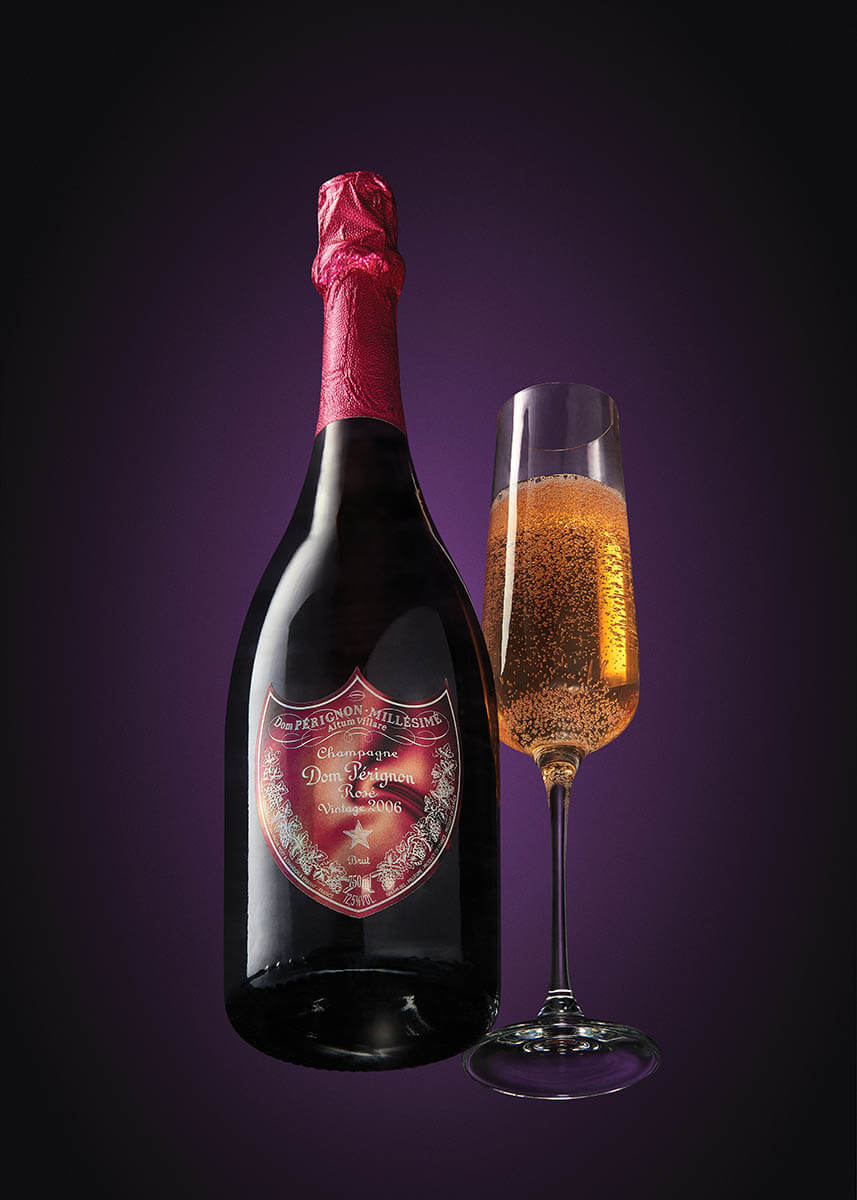 2006 Moet & Chandon Dom Perignon x Lady Gaga Limited Edition Brut Rosé, $480, deVine Wines