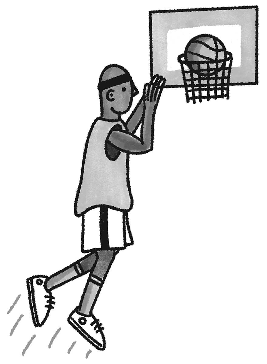 Slam dunk basketball