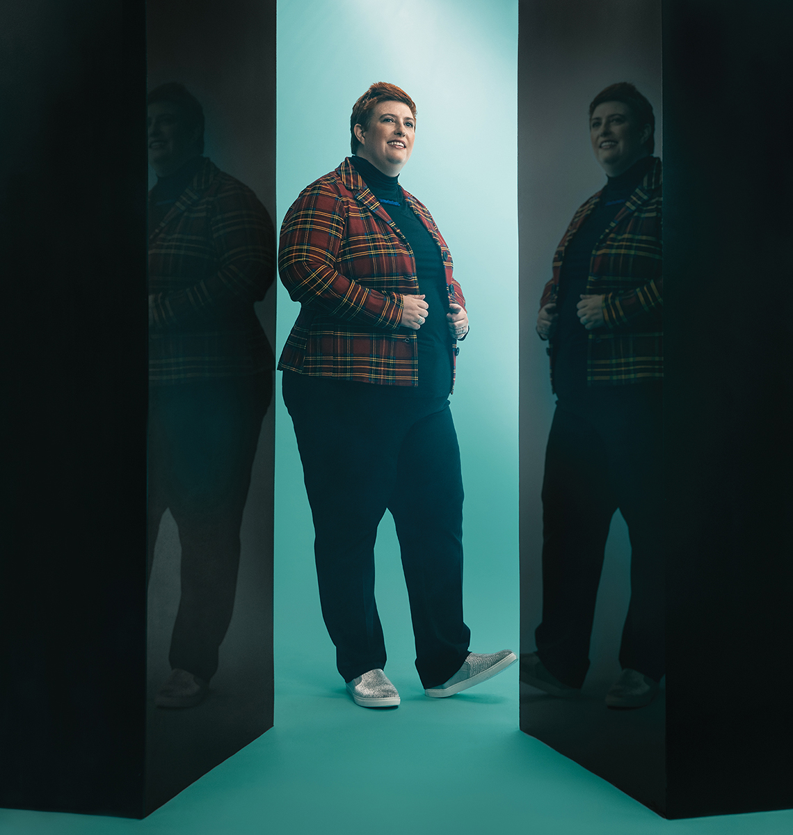 ClareGibson_StandingAtAngle_PlaidJacket