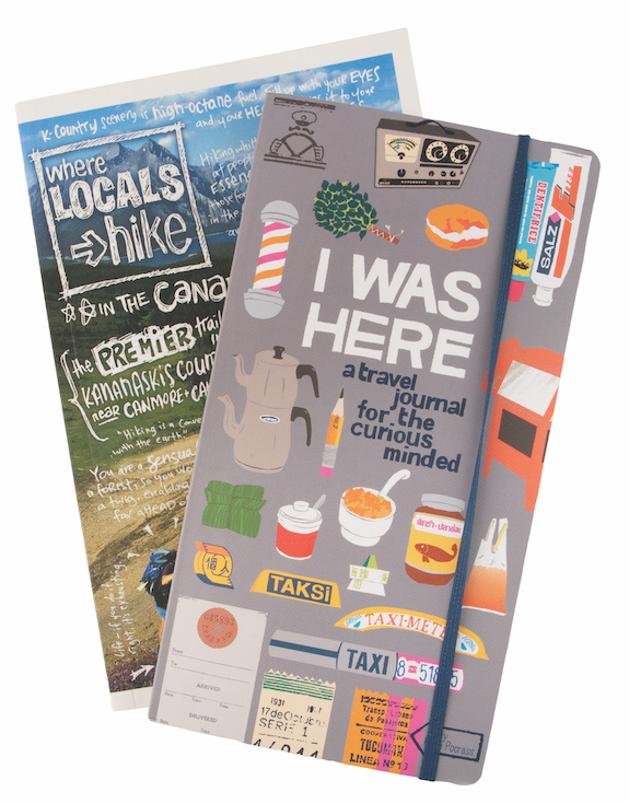 3. Trek all the hotspot trails in the Rockies with help from this handy guide, Where Locals Hike ($28.95), and then write about your adventures in the I Was Here journal ($19.95). Both are for sale at Chapters. (3227 Calgary Trail, 780-431-9694, and several other locations).