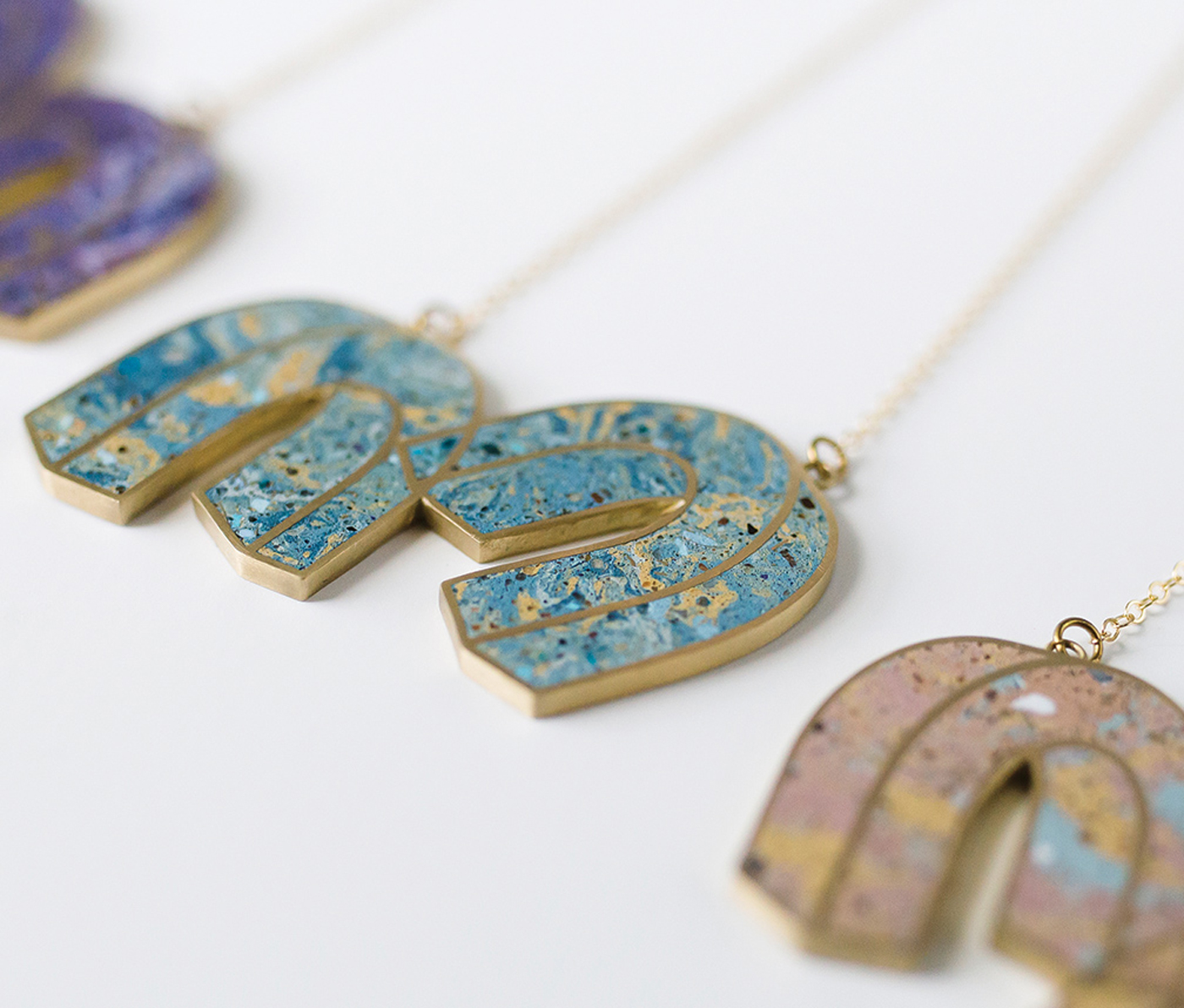 Béton Brut jewellery designed by Amanda Nogier