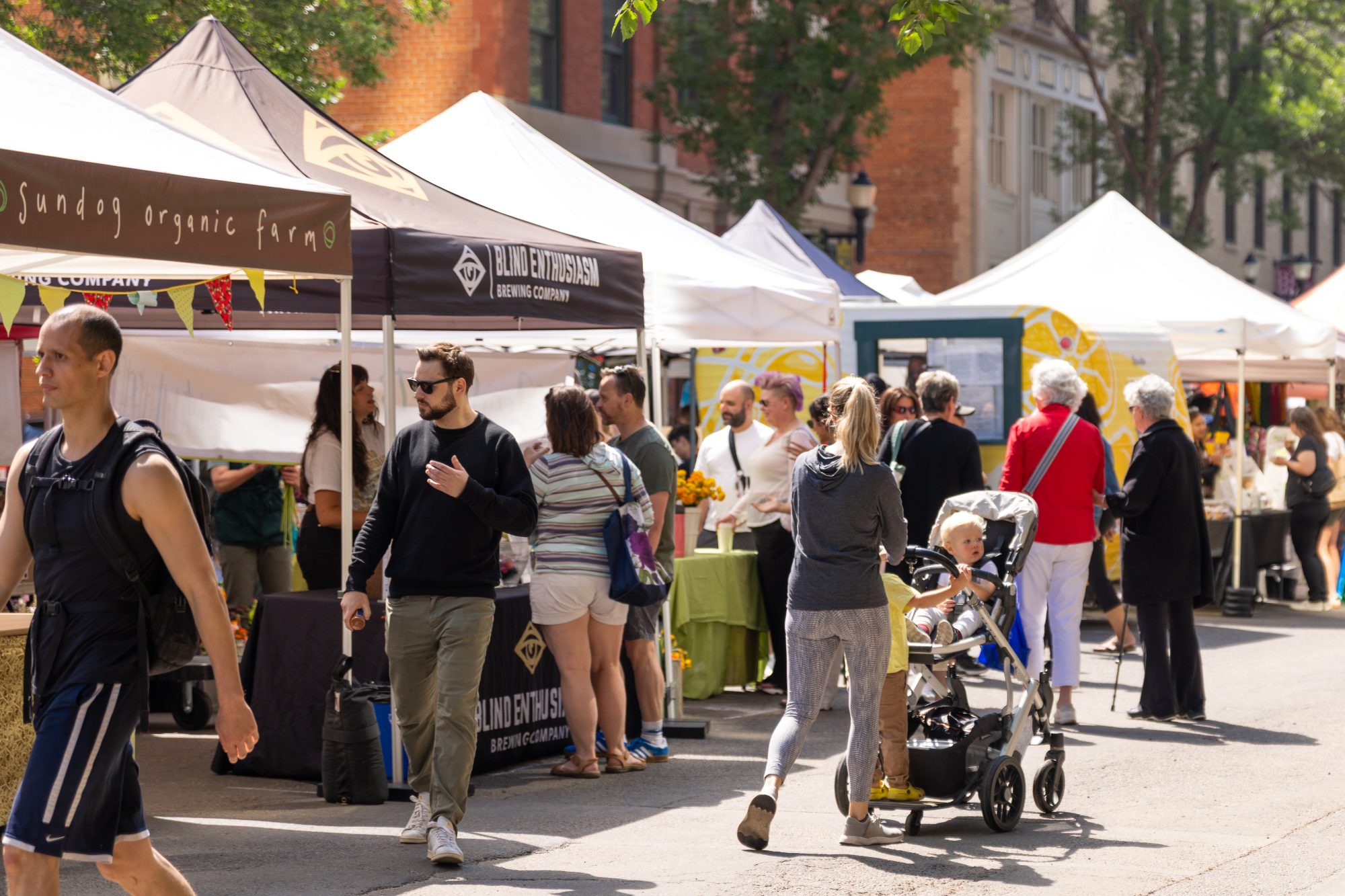 Downtown farmers market