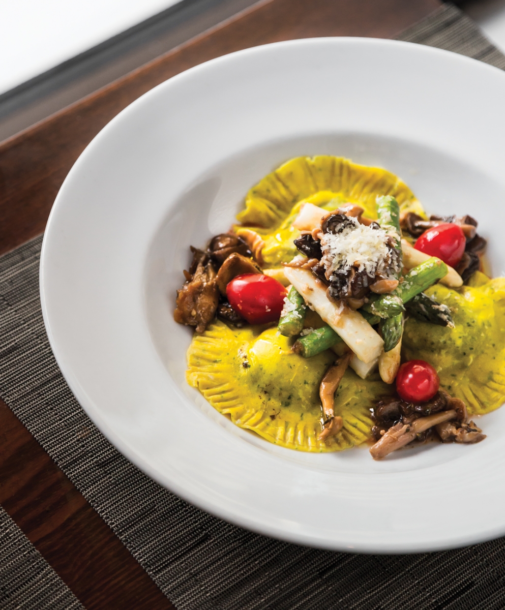 Three Mushroom Ravioli at Wildflower