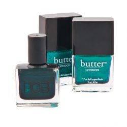 Nail lacquer in Thames, $17, nail lacquer in Henley Regatta, $17 each, both by Butter; nail lacquer in Sea by RGB, $17, all from Lux Beauty Boutique. (12521 102 Ave., 780-451-1423)
