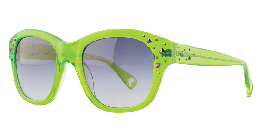 Double the Love sunglasses, by Betsey Johnson, $306, from Women with Vision. (10515 109 St., 780-423-3937)