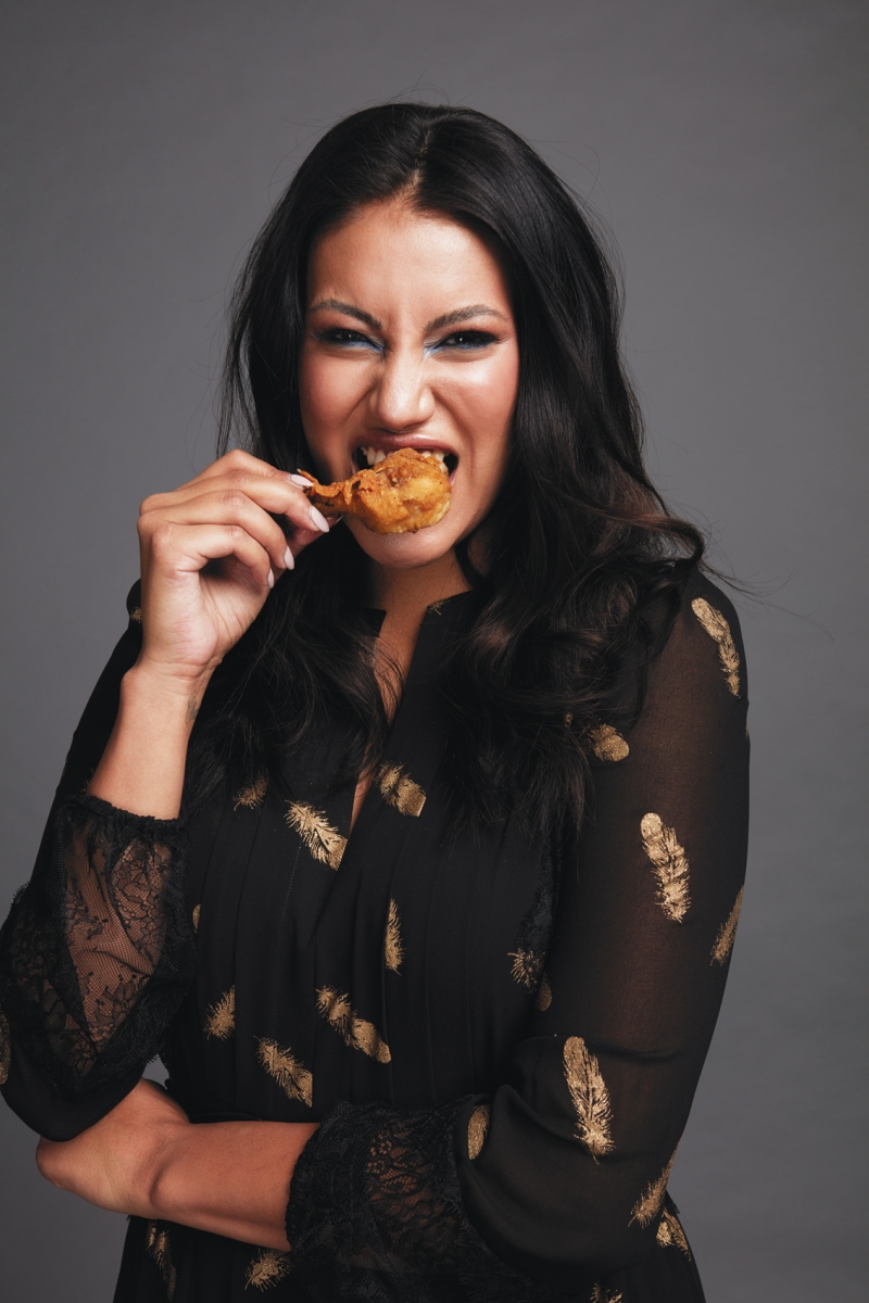 Ashley Callingbull, fried chicken Ashley Callingbull, fried chicken