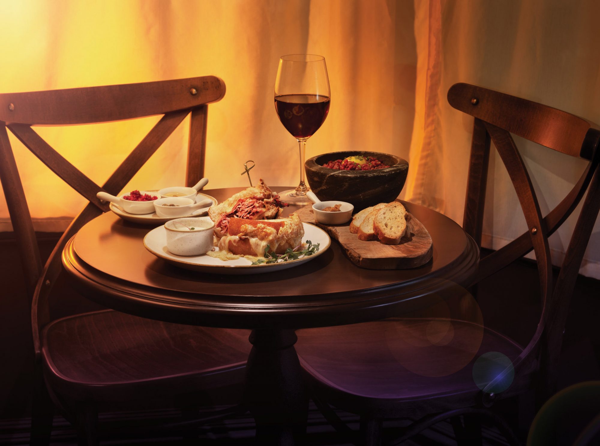 Food platter at Partake