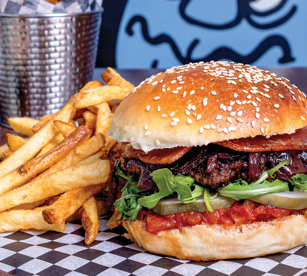 If You're Craving a Delectable Burger, Try Woodshed