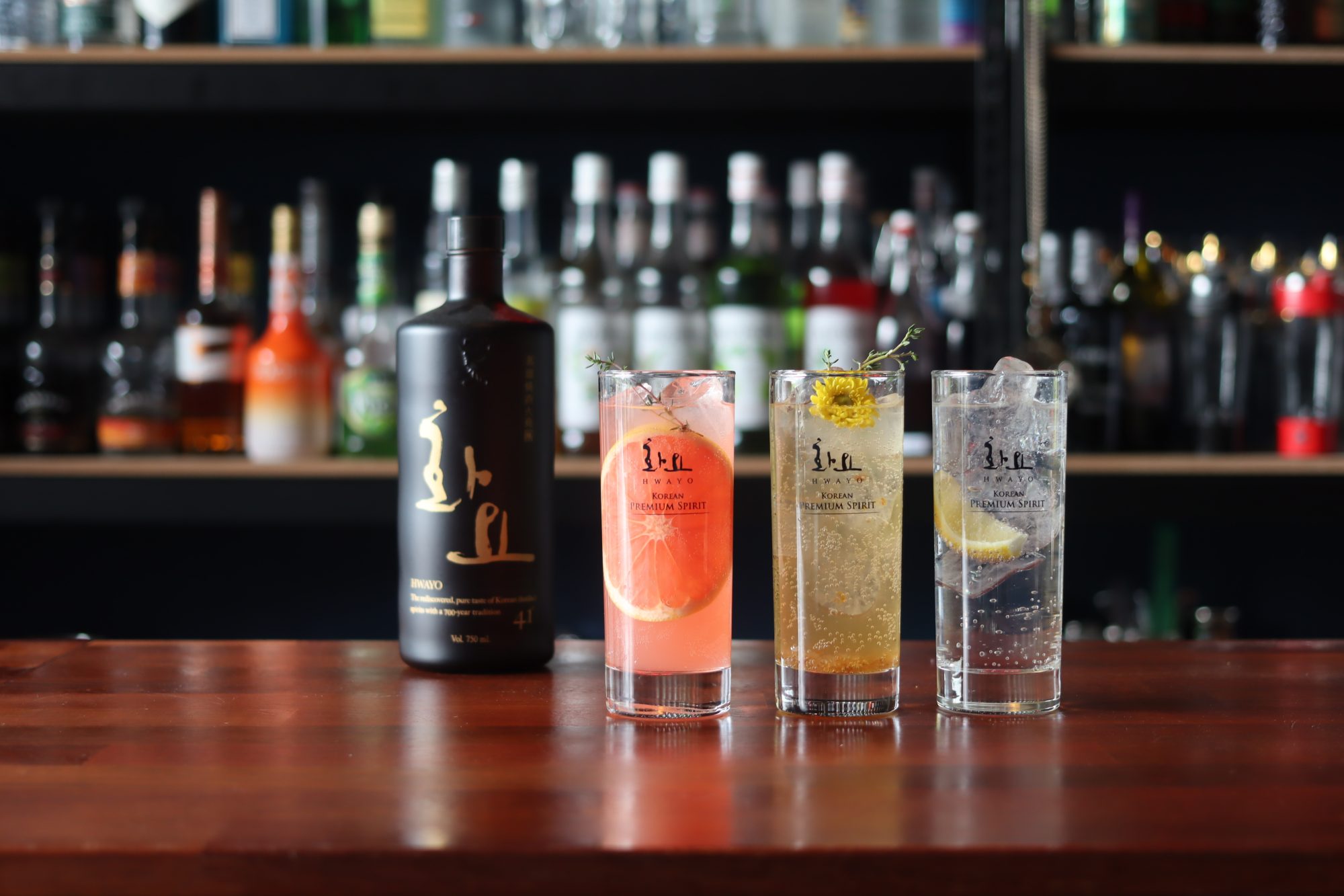 Highballs made with Hwayo soju
