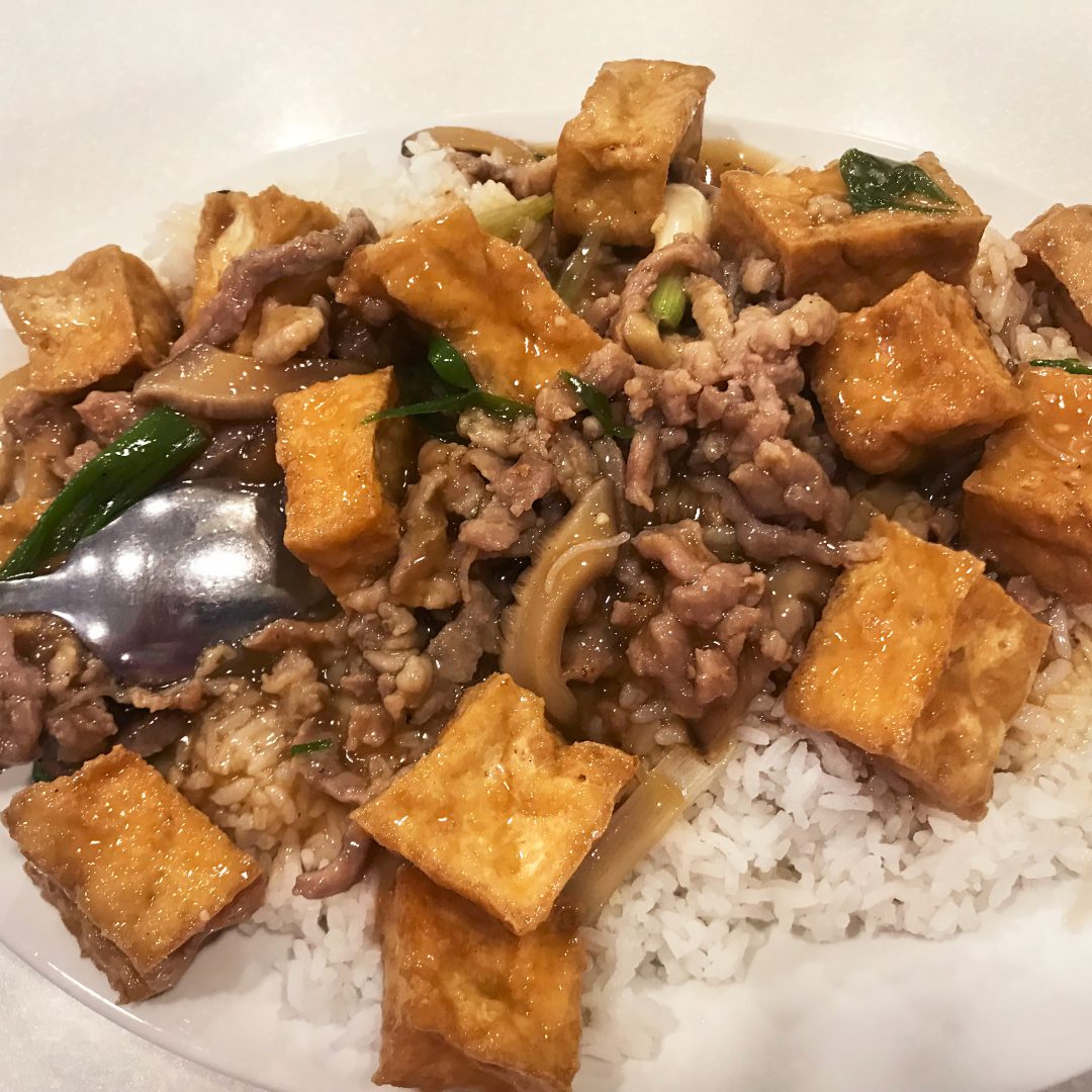 Best Things to Eat Rice With Bean Curd and Pork from Double Greeting