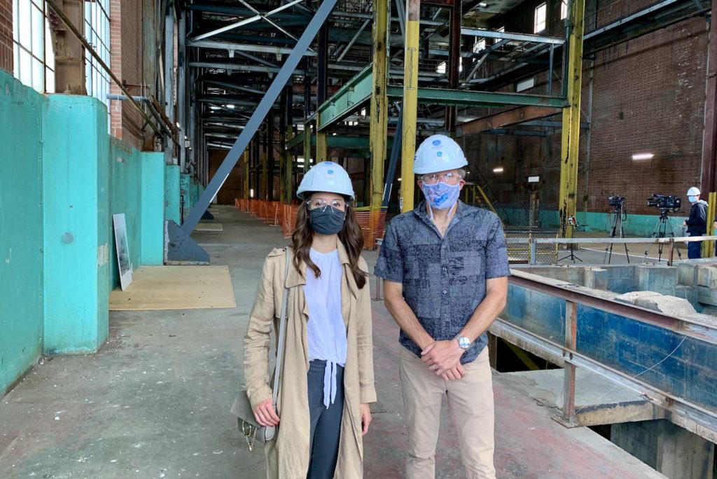 Andrea Wheaton with Prairie Sky Gondola, and Gary Poliquin