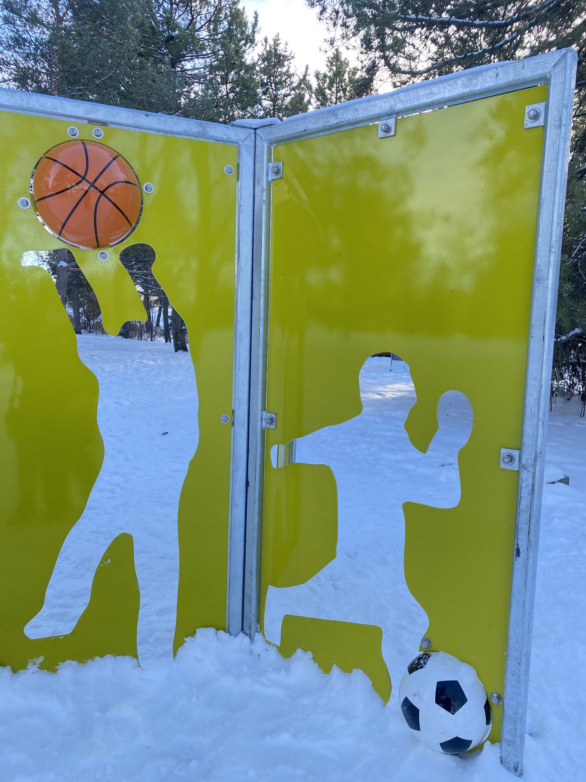 A triple-paned cutouts for children 