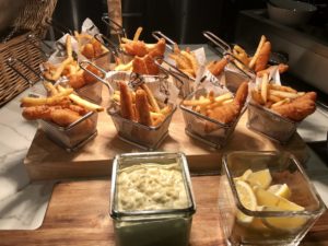 Fish-and-chip baskets at Rogers Place.