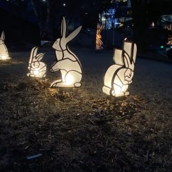 small rabbit sculptures