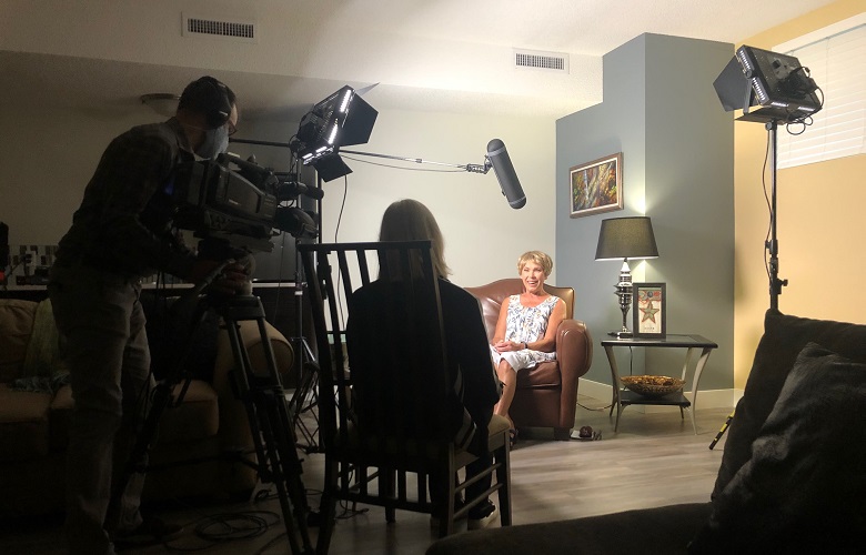 Louise Filming for FWC