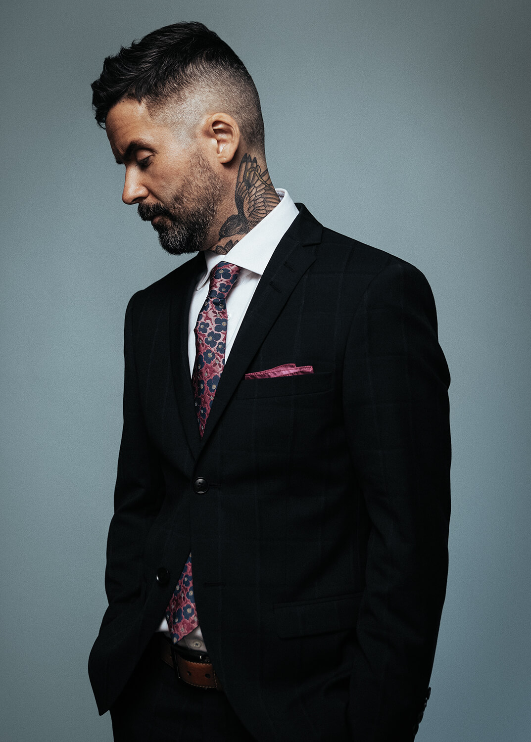 Jay Sparrow, looking down