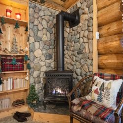 North Pole bedroom fireplace