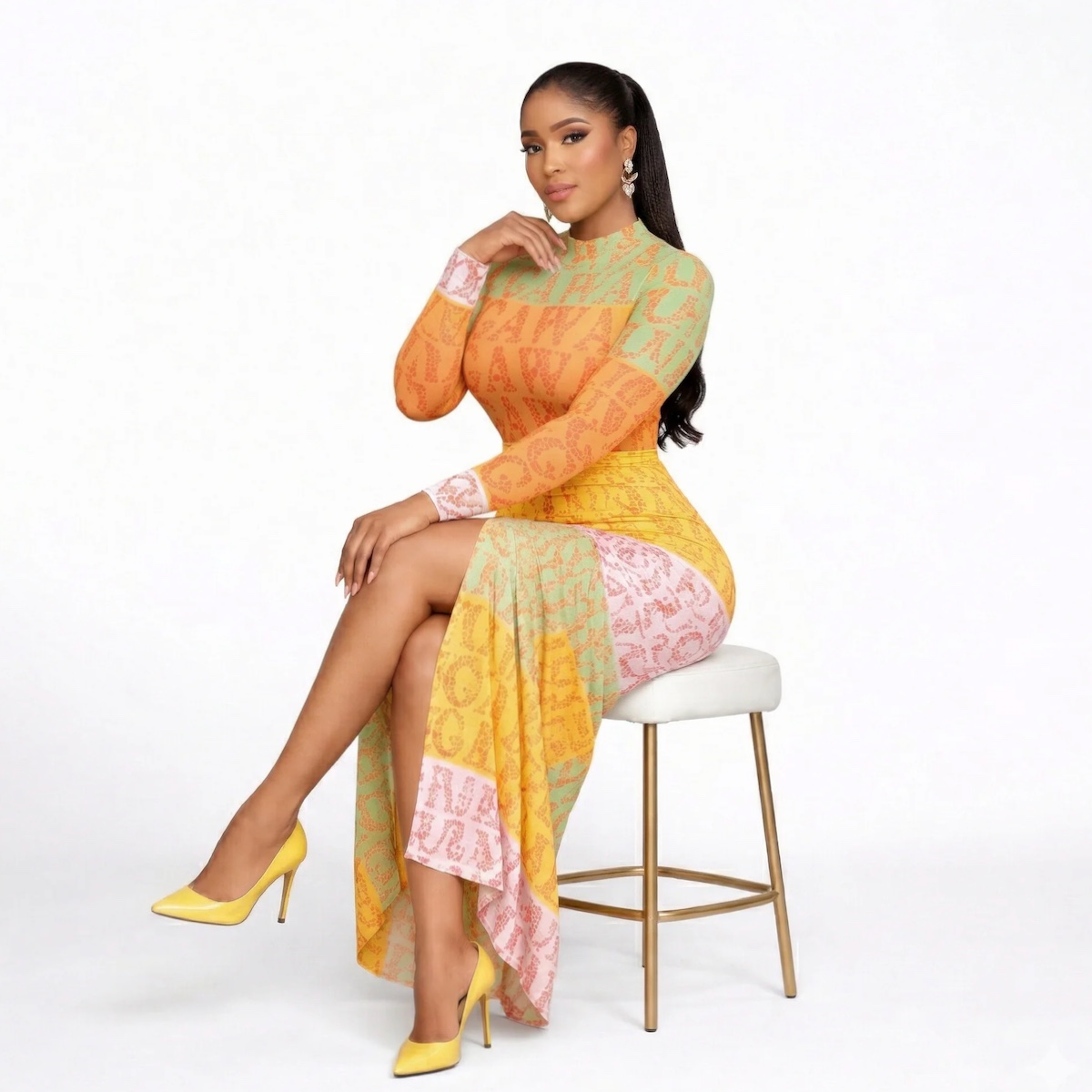 OLAYEMIStatementDressAfricanPrintLongSleeveMaxiGownAdedamolaAtelier3