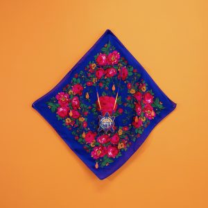scarf with beadwork