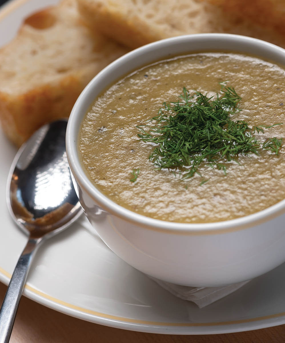 The house soup at Pals could be the main course