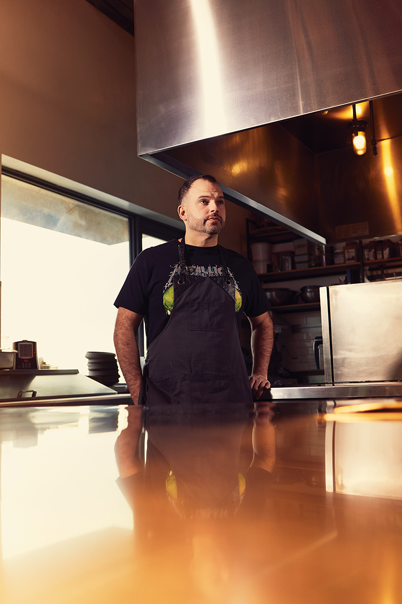 Paul Shufelt behind counter