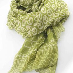 Peace scarf by Good Charma, $98, from Katwalk Shoes (18336 Lessard Rd., 780-481-1936).