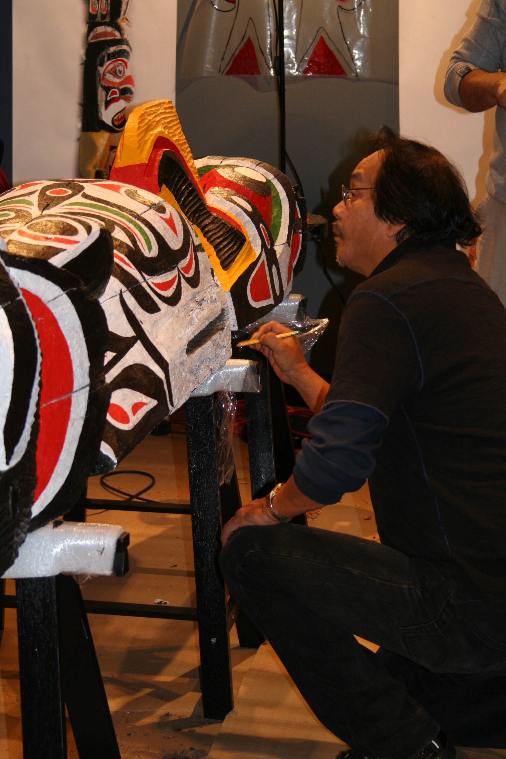 Sunwapta totem pole, restoration