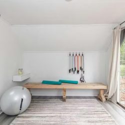 Shawnigan yoga studio interior