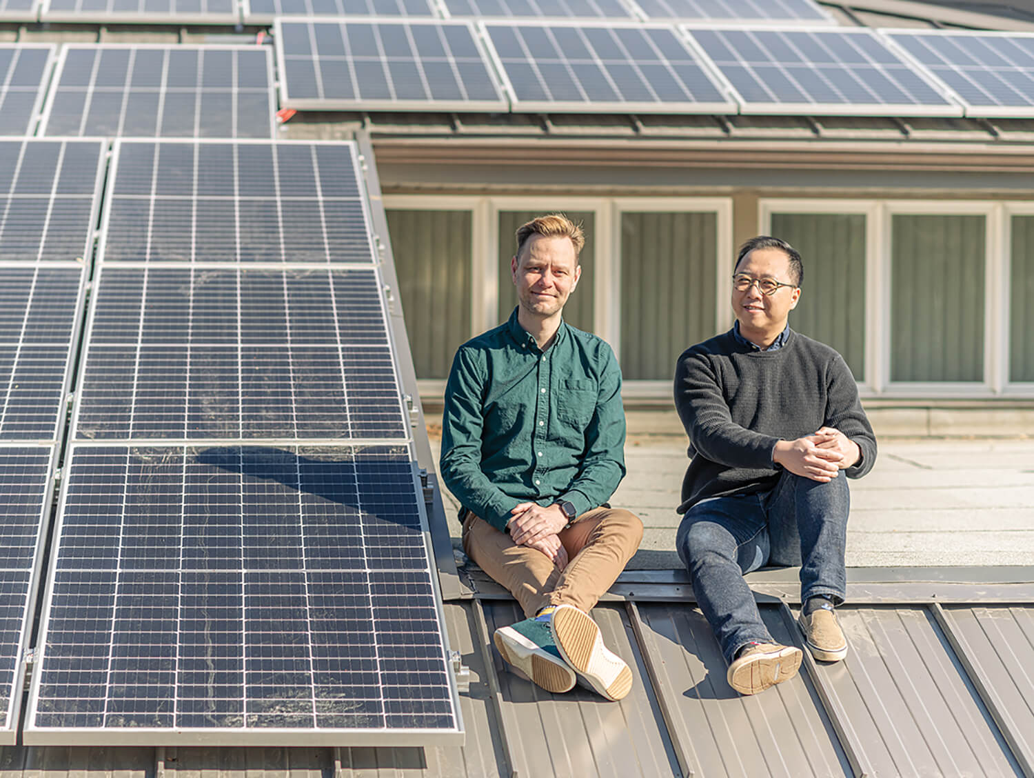 Parkdale-Cromdale Community League President Steven Townsend and VP Kevin Wong