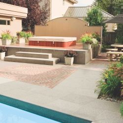 Pool and seating area