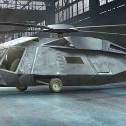 The finished stealth chopper had to be as true-to-life as possible