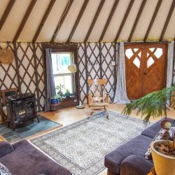 Yurt living room