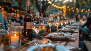 backyard dinner