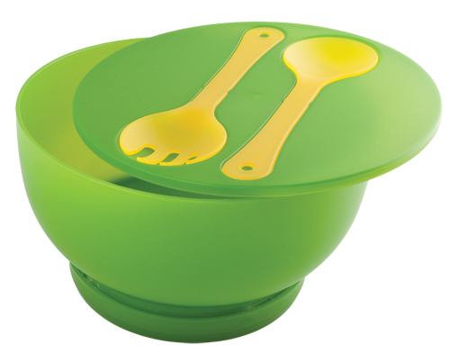 Keep salads crisp with a Chill salad bowl ($19.95), available at Crate and Barrel. It has a removable ice-pack base and transport-friendly salad servers that snap into the lid. (Southgate Centre, 50 Avenue and 111 Street, 780-436-1454)
