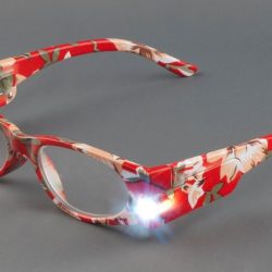 For night vision, put on these LEDers specs with lights on either side of the frame to illuminate your reading. Available in various styles, they're $31.50 each at The Tin Box. (10512 82 Ave., 780-436-2006, or12433 102 Ave., 780-454-4474)