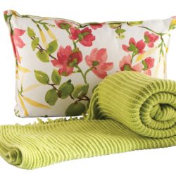 The green throw by cobistyle ($60) and pillow by Rosemary & Time ($82.50) are available at Beautiful Home & Gift Inc. (The Enjoy Centre, 101 Riel Dr., St. Albert, 780-651-7372)