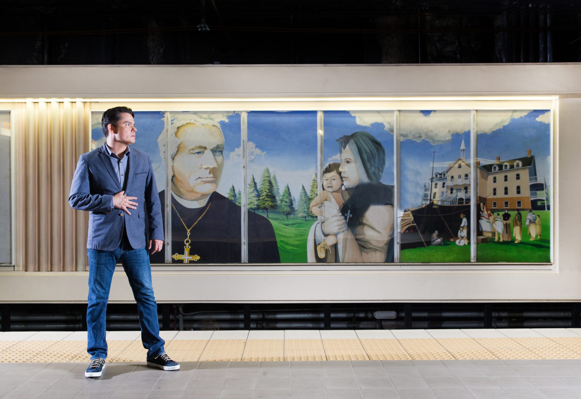 Aaron Paquette at Grandin Station