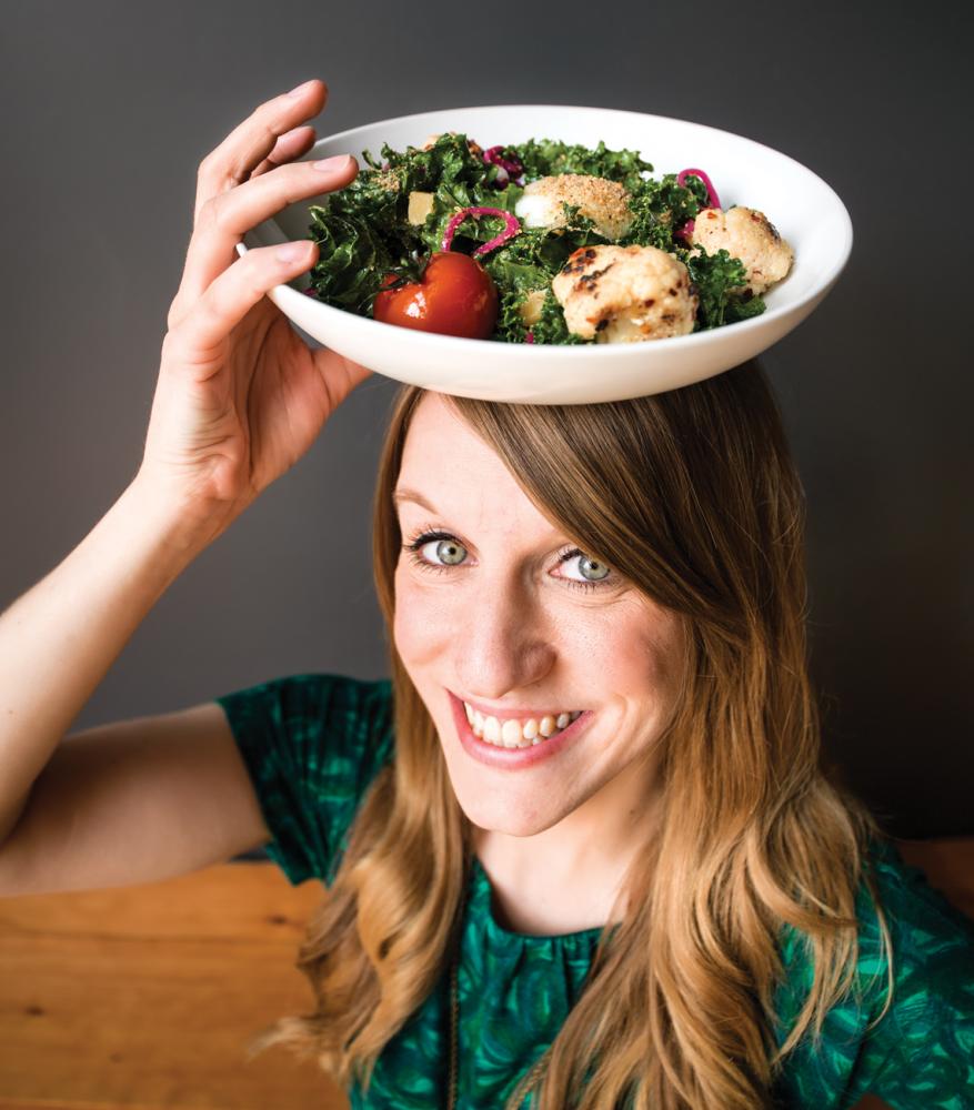Amy Shostak with the Brassica Salad