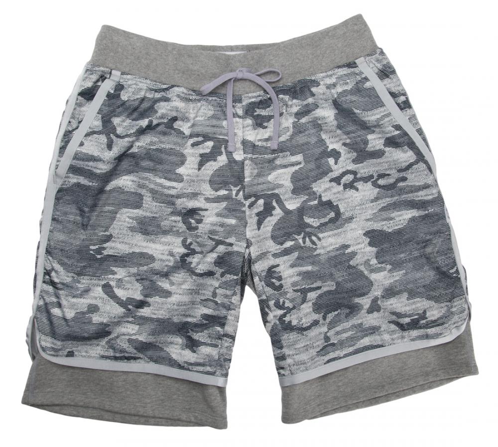 Reigning Champ camo shorts, $145, from gravitypope Tailored Goods. (8222 Gateway Blvd., 780-988-1637)
