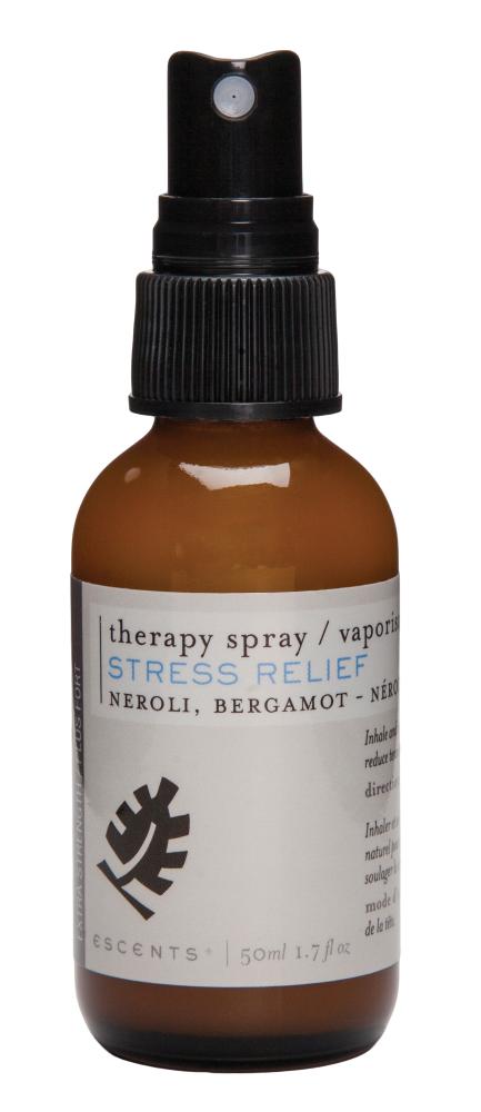 Stress Relief therapy spray, $19, from Carbon Environmental Boutique. (12543 102 Ave., 780-498-1900)