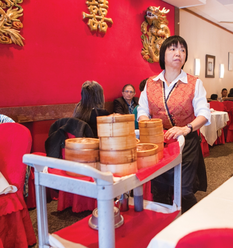 Each cart at Golden Rice Bowl holds some of the best dim sum in the city.