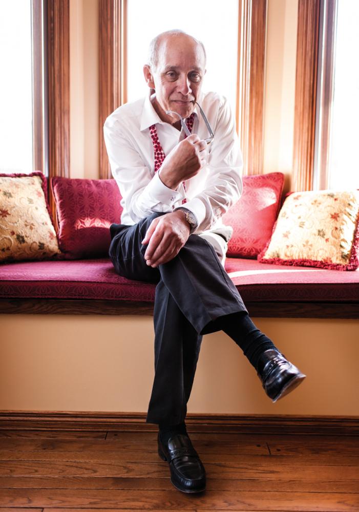 Stephen Mandel sitting