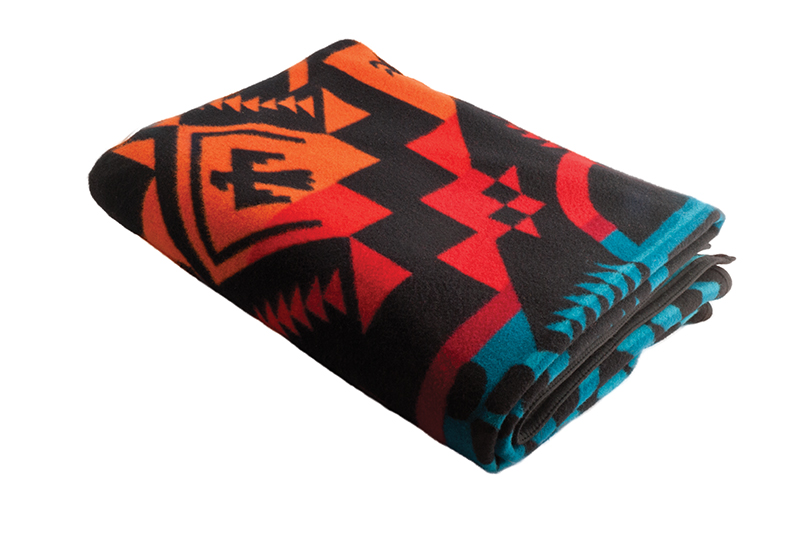 PWN Legendary Row blanket, $275, from gravitypope Tailored Goods (8222 Gateway Blvd, 780-988-1637)