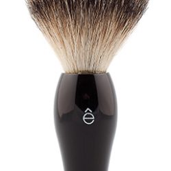 Badger hair shave brush by eShave, $100, from LUX Beauty Boutique. (12531 102 Ave, 780-451-1423)